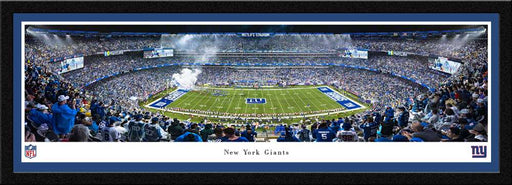 New York Giants Panoramic Picture - MetLife Stadium NFL Fan Cave Decor  Select Frame