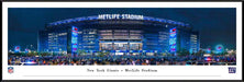 MetLife Stadium NFL Fan Cave Decor - New York Giants Panoramic Picture  Standard Frame