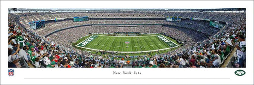 New York Jets Panoramic Poster - MetLife Stadium NFL Fan Cave Decor  Unframed