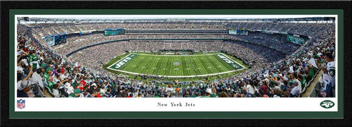 New York Jets Panoramic Poster - MetLife Stadium NFL Fan Cave Decor  Select Frame