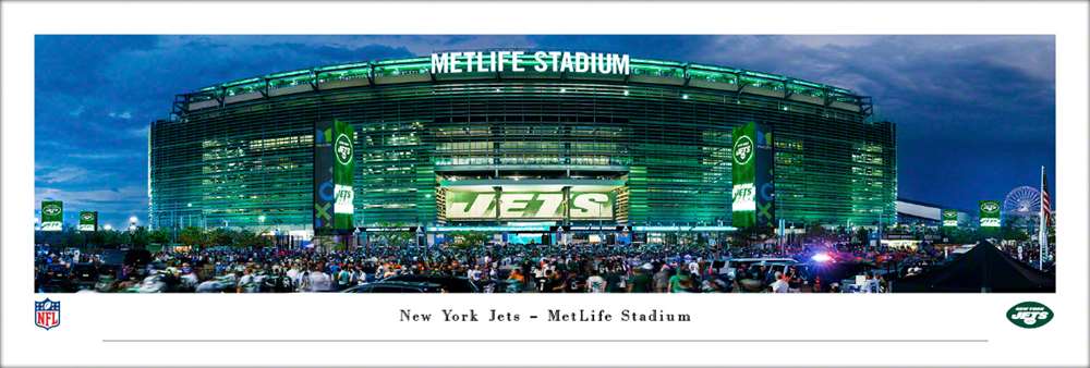 MetLife Stadium NFL Panoramic Picture - New York Jets Fan Cave Decor  Unframed