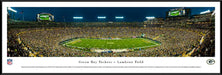 Green Bay Packers Panoramic Picture - Lambeau Field at Night  Standard Frame