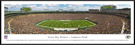 Green Bay Packers Panorama - Lambeau Field Fan Cave Wall Decor  Standard Frame