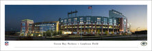 Green Bay Packers Panoramic Fan Cave Poster - Lambeau Field Picture  Unframed