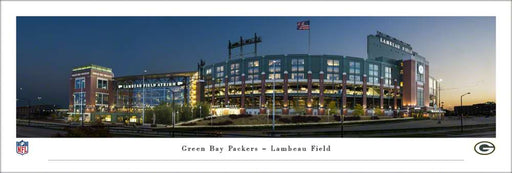 Green Bay Packers Panoramic Fan Cave Poster - Lambeau Field Picture  Unframed