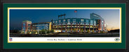 Green Bay Packers Panoramic Fan Cave Poster - Lambeau Field Picture  Deluxe Frame