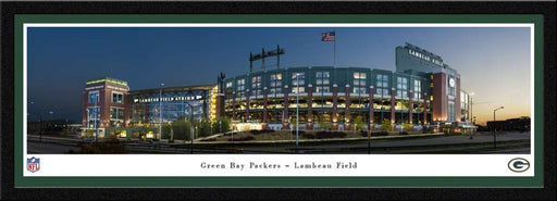 Green Bay Packers Panoramic Fan Cave Poster - Lambeau Field Picture  Select Frame