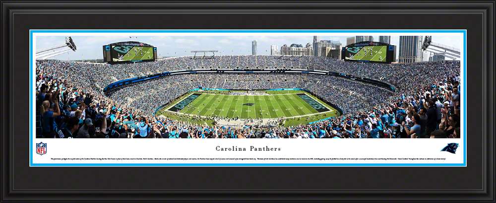 Carolina Panthers Poster - Bank of America Stadium  Deluxe Frame