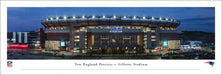 New England Patriots Panoramic Fan Cave Decor - Gillette Stadium NFL Poster  Unframed