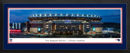 New England Patriots Panoramic Fan Cave Decor - Gillette Stadium NFL Poster  Deluxe Frame