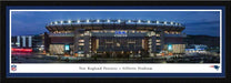 New England Patriots Panoramic Fan Cave Decor - Gillette Stadium NFL Poster  Select Frame
