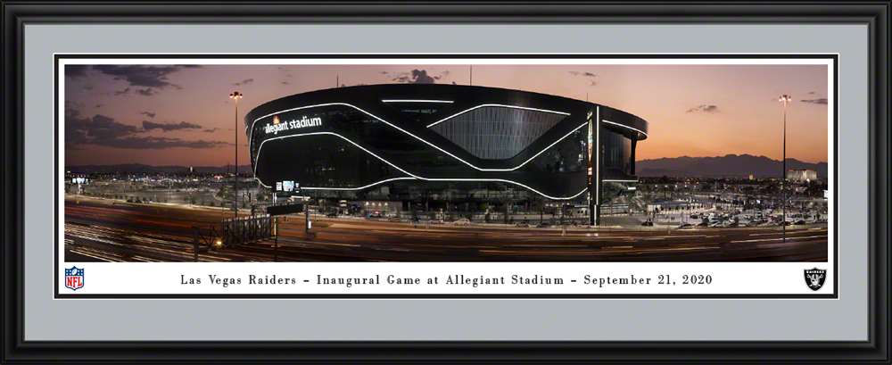 Las Vegas Raiders Framed Panoramic Poster - Allegiant Stadium Picture  Deluxe Frame