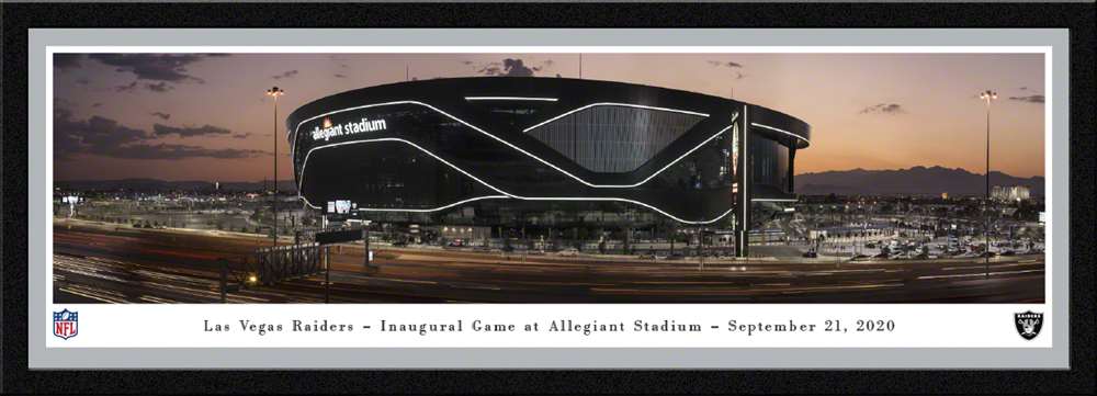 Las Vegas Raiders Framed Panoramic Poster - Allegiant Stadium Picture  Select Frame
