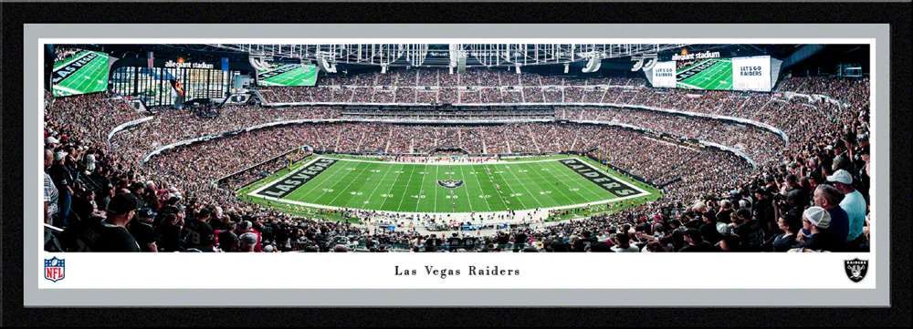 Las Vegas Raiders Panoramic Fan Cave Decor - Allegiant Stadium Picture  Select Frame