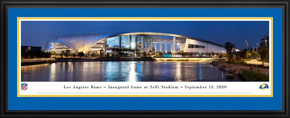 Los Angeles Rams Framed Panoramic Poster - SoFi Stadium Picture  Deluxe Frame
