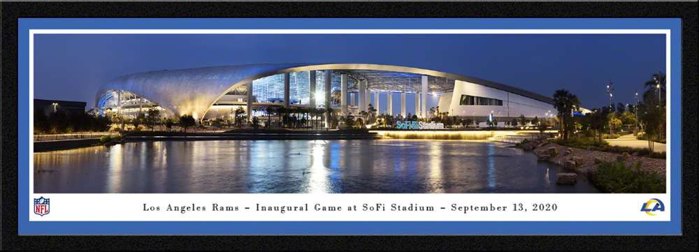 Los Angeles Rams Framed Panoramic Poster - SoFi Stadium Picture  Select Frame