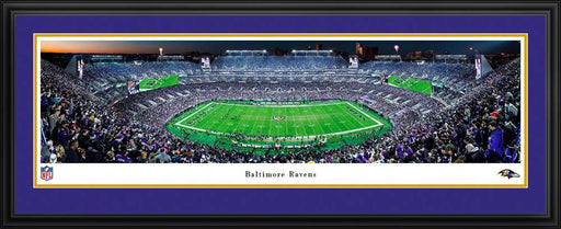 Baltimore Ravens Panoramic Picture - M&T Bank Stadium NFL Fan Cave Decor  Deluxe Frame