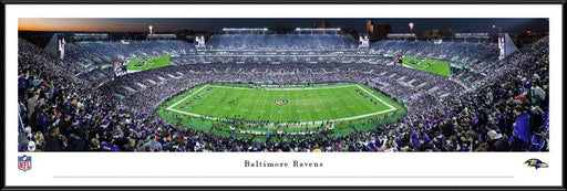 Baltimore Ravens Panoramic Picture - M&T Bank Stadium NFL Fan Cave Decor  Standard Frame