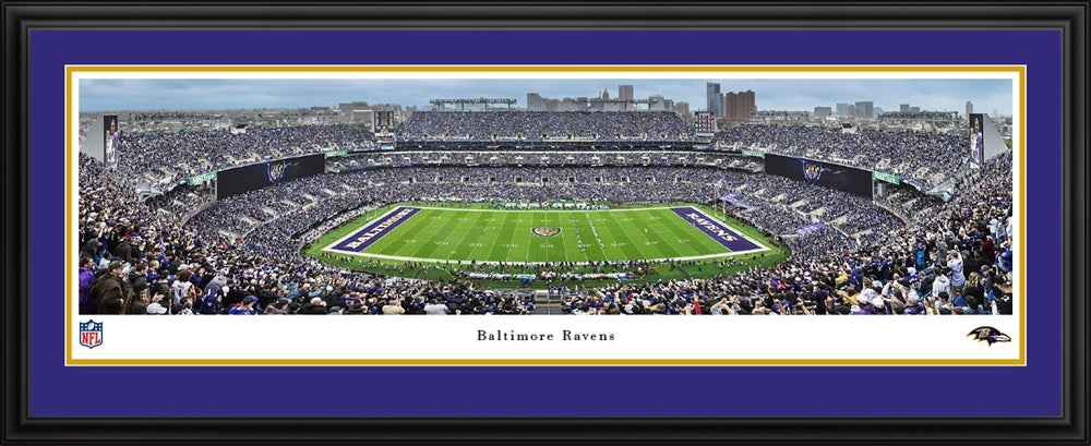 Baltimore Ravens Panoramic Picture - Deluxe Frame