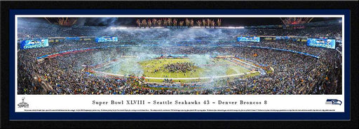 2014 Super Bowl Panoramic Picture - Seattle Seahawks  Select Frame