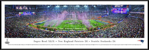 2015 Super Bowl Panoramic - New England Patriots  Standard Frame