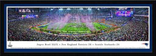 2015 Super Bowl Panoramic - New England Patriots  Select Frame