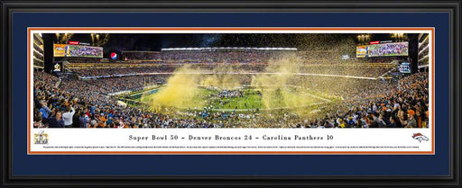 2016 Super Bowl Panoramic Picture - Super Bowl 50 - Denver Broncos  Deluxe Frame