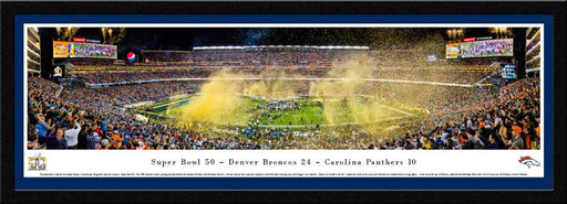 2016 Super Bowl Panoramic Picture - Super Bowl 50 - Denver Broncos  Select Frame