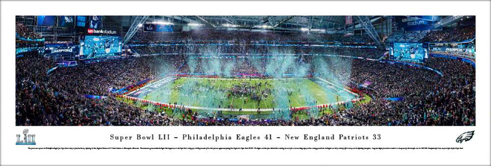 2018 Super Bowl LII Panoramic Picture - Philadelphia Eagles - Super Bowl 52  Unframed