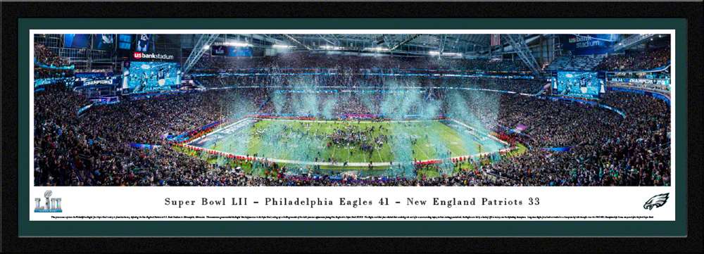 2018 Super Bowl LII Panoramic Picture - Philadelphia Eagles - Super Bowl 52  Select Frame