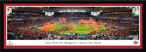 2020 Super Bowl LIV Panoramic Poster - Kansas City Chiefs - Super Bowl 54  Select Frame