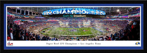 2022 Super Bowl LVI Champions Panoramic Picture - Los Angeles Rams  Select Frame