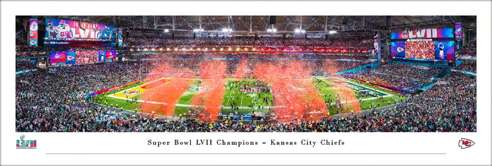 2023 Super Bowl LVII Champions Panoramic Picture - Kansas City Chiefs  Unframed
