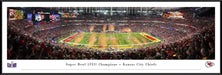 2024 Super Bowl LVIII Champions Panoramic Picture - Kansas City Chiefs  Standard Frame