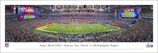 2023 Super Bowl LVII Kickoff Panoramic Picture - Kansas City Chiefs vs. Philadelphia Eagles  Unframed