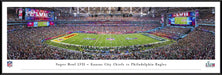 2023 Super Bowl LVII Kickoff Panoramic Picture - Kansas City Chiefs vs. Philadelphia Eagles  Standard Frame