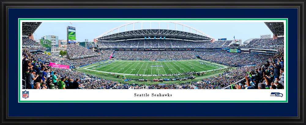 Seattle Seahawks - Lumen Field Panorama Print - Deluxe Frame