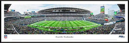 Seattle Seahawks Panoramic Picture - Lumen Field NFL Fan Cave Decor  Standard Frame