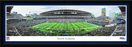 Seattle Seahawks Panoramic Picture - Lumen Field NFL Fan Cave Decor  Select Frame