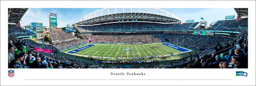 Seattle Seahawks Throwback Game 50 Yd Panoramic Picture - Lumen Field NFL Fan Cave Decor  Unframed