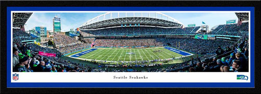 Seattle Seahawks Throwback Game 50 Yd Panoramic Picture - Lumen Field NFL Fan Cave Decor  Select Frame