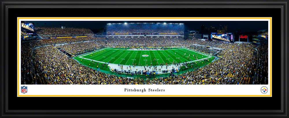Pittsburgh Steelers NFL Fan Cave Decor - Acrisure Stadium Panoramic Picture  Deluxe Frame