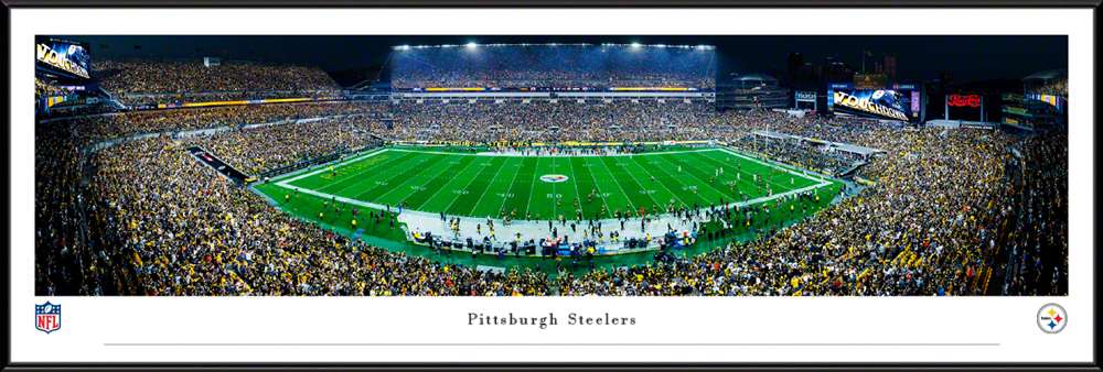 Pittsburgh Steelers NFL Fan Cave Decor - Acrisure Stadium Panoramic Picture  Standard Frame