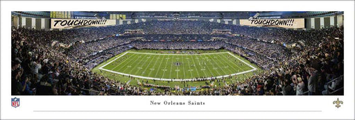 New Orleans Saints Panoramic Picture - Caesars Superdome NFL Fan Cave Decor  Unframed