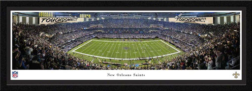 New Orleans Saints Panoramic Picture - Caesars Superdome NFL Fan Cave Decor  Select Frame