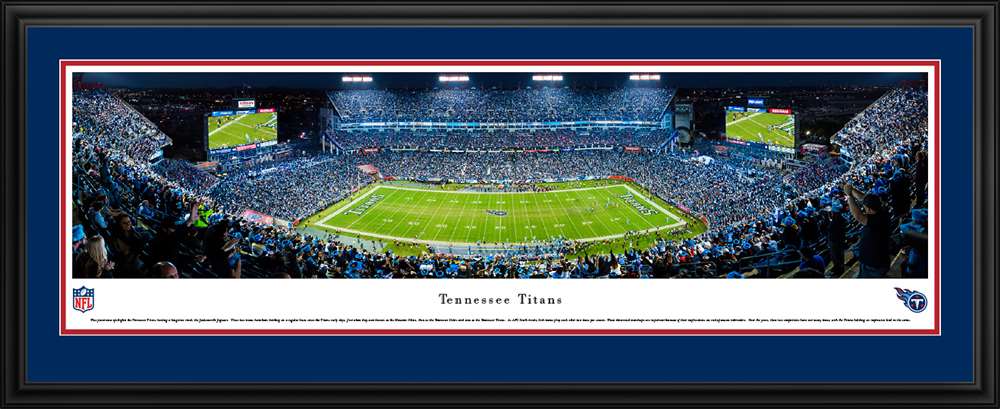 Tennessee Titans Panoramic Picture - Nissan Stadium  Deluxe Frame