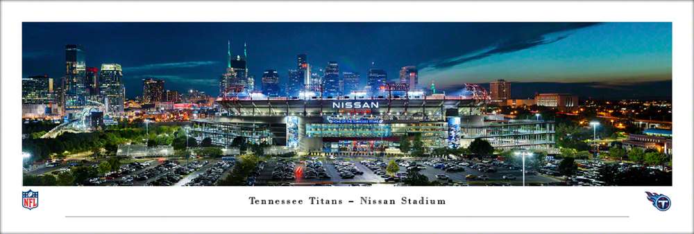 Tennessee Titans Panoramic Picture - Nissan Stadium NFL Fan Cave Decor  Unframed