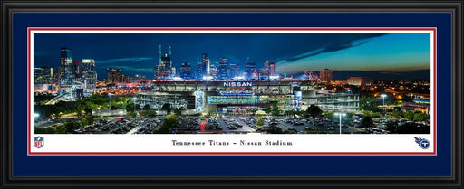 Tennessee Titans Panoramic Picture - Nissan Stadium NFL Fan Cave Decor  Deluxe Frame