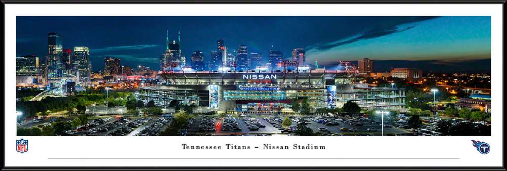Tennessee Titans Panoramic Picture - Nissan Stadium NFL Fan Cave Decor  Standard Frame