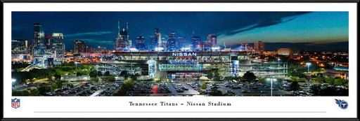 Tennessee Titans Panoramic Picture - Nissan Stadium NFL Fan Cave Decor  Standard Frame
